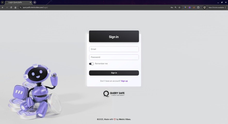 Homepage with 'Sign In' button